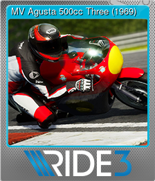 Series 1 - Card 6 of 10 - MV Agusta 500cc Three (1969)