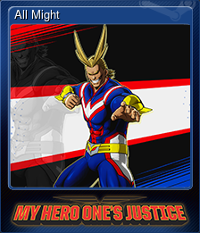 Series 1 - Card 1 of 15 - All Might