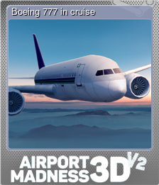 Series 1 - Card 6 of 8 - Boeing 777 in cruise