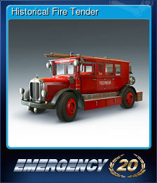 Series 1 - Card 6 of 6 - Historical Fire Tender