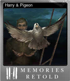 Series 1 - Card 11 of 12 - Harry & Pigeon