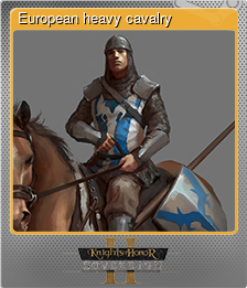 Series 1 - Card 5 of 5 - European heavy cavalry