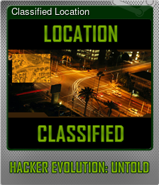 Series 1 - Card 2 of 5 - Classified Location