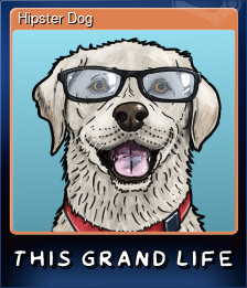 Series 1 - Card 4 of 8 - Hipster Dog