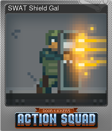 Series 1 - Card 2 of 5 - SWAT Shield Gal