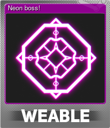 Series 1 - Card 4 of 5 - Neon boss!