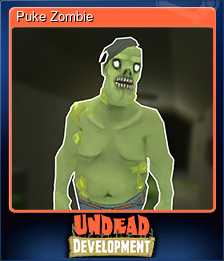 Series 1 - Card 2 of 7 - Puke Zombie