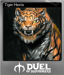 Series 1 - Card 13 of 13 - Tiger:Hexta