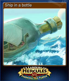 Series 1 - Card 6 of 7 - Ship in a bottle