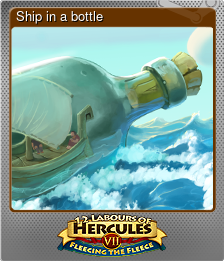 Series 1 - Card 6 of 7 - Ship in a bottle