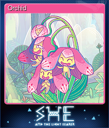 Series 1 - Card 3 of 8 - Orchid