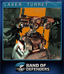 Series 1 - Card 1 of 8 - L A S E R     T U R R E T