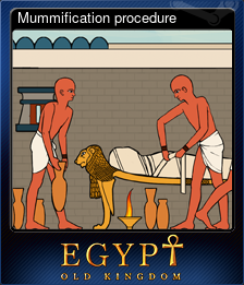 Series 1 - Card 9 of 12 - Mummification procedure