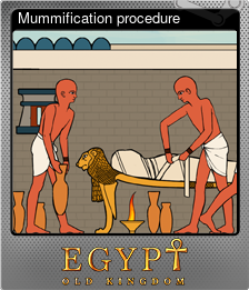 Series 1 - Card 9 of 12 - Mummification procedure
