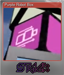Series 1 - Card 4 of 5 - Purple Robot Box