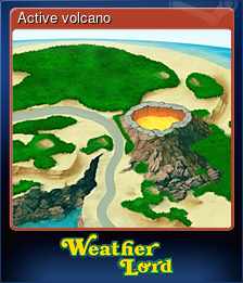 Series 1 - Card 2 of 6 - Active volcano