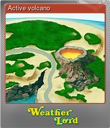 Series 1 - Card 2 of 6 - Active volcano