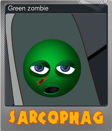 Series 1 - Card 4 of 6 - Green zombie