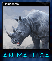 Series 1 - Card 5 of 9 - Rhinoceros