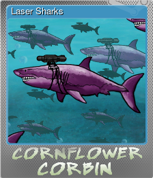 Series 1 - Card 1 of 8 - Laser Sharks