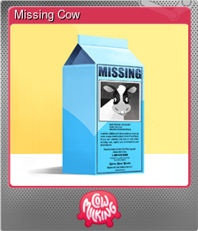 Series 1 - Card 3 of 8 - Missing Cow