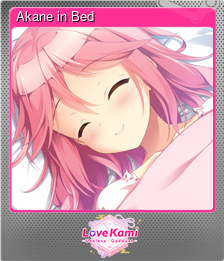 Series 1 - Card 4 of 8 - Akane in Bed