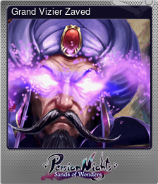 Series 1 - Card 2 of 5 - Grand Vizier Zaved