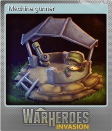 Series 1 - Card 3 of 5 - Machine gunner