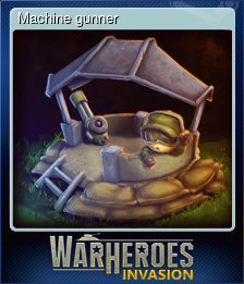Series 1 - Card 3 of 5 - Machine gunner