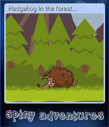 Series 1 - Card 6 of 6 - Hedgehog in the forest...