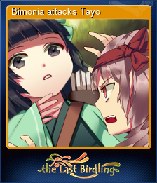Series 1 - Card 1 of 8 - Bimonia attacks Tayo