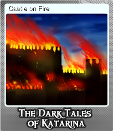 Series 1 - Card 5 of 6 - Castle on Fire