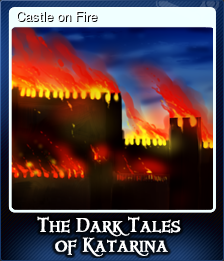 Series 1 - Card 5 of 6 - Castle on Fire