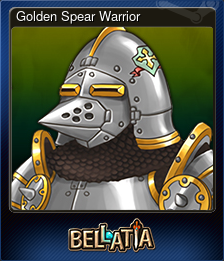Series 1 - Card 8 of 10 - Golden Spear Warrior