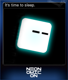 Series 1 - Card 6 of 6 - It's time to sleep.