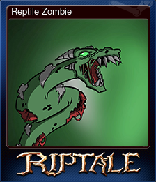 Series 1 - Card 2 of 6 - Reptile Zombie