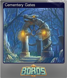 Series 1 - Card 1 of 5 - Cementery Gates