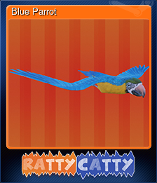 Series 1 - Card 8 of 8 - Blue Parrot