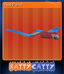 Series 1 - Card 7 of 8 - Red Parrot