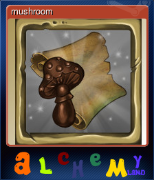 Series 1 - Card 4 of 5 - mushroom