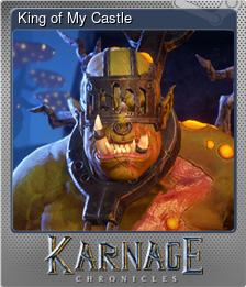 Series 1 - Card 5 of 5 - King of My Castle