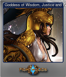 Series 1 - Card 3 of 10 - Goddess of Wisdom, Justice and War