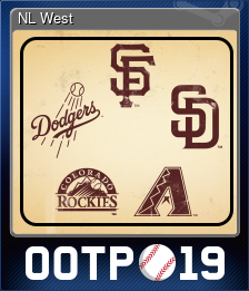 Series 1 - Card 6 of 6 - NL West