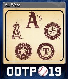 Series 1 - Card 3 of 6 - AL West