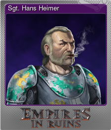 Series 1 - Card 1 of 10 - Sgt. Hans Heimer