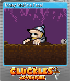 Series 1 - Card 7 of 10 - Moley McMole Face!