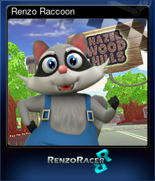 Series 1 - Card 3 of 6 - Renzo Raccoon