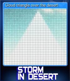 Series 1 - Card 5 of 5 - Cloud triangle over the desert