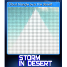 Cloud triangle over the desert