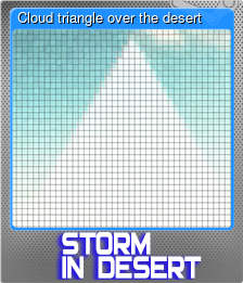 Series 1 - Card 5 of 5 - Cloud triangle over the desert